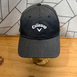 Callaway Womens Heritage Twill Golf Hat Heather Grey Adjustable Cap 5224132 NWT